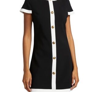ALICE + OLIVIA Coley Stretch Button-Front Minidress | US 4 | NEW